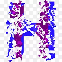下载英文字母表字母-英文片段效果字母h