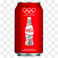 可口可乐2010冬奥会软饮料RC可乐可口可乐奥运包装红色