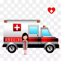 救护车医疗标志-医生救护车