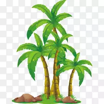 槟榔科剪贴画-椰子林下载