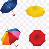 雨伞图标-彩虹伞