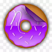 甜甜圈计算机网络图标-cookie