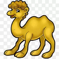 绘制卡通创意剪贴画-骆驼