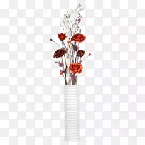 切花、花瓣花瓶、花瓶-干花家居装饰