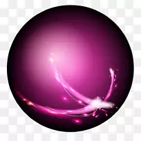 颗粒-紫色圆装饰颗粒