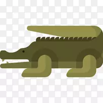 鳄鱼可伸缩图形图标-鳄鱼