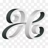 字母三维空间三维字母h元素