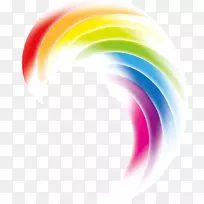 直线几何图形-彩虹