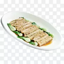 虾海鲜素食料理-虎虾尾荚