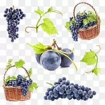 赤霞珠葡萄酒葡萄果实-葡萄果篮