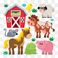 家猪家畜羊场剪贴画载体农场动物