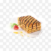 Lekach层蛋糕蜂蜜蛋糕-奶酪甜点