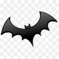 蝙蝠剪贴画-黑色蝙蝠