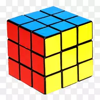魔方立方体快速拼图立方体-立方体透明背景