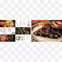快餐菜单火锅咖啡馆食品菜单模板设计