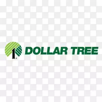 1美元树零售购物中心家庭美元标识-美元树标志