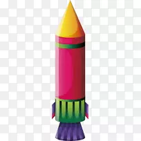 火箭插图-红色火箭
