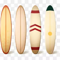 冲浪板冲浪-四个冲浪板