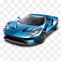 福特GT 40 2017福特GT轿车-蓝色福特GT轿车