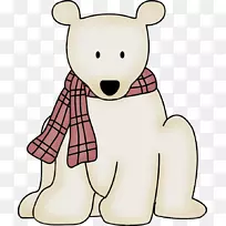 北极熊北极狐夹艺术熊吉祥物
