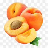 果汁、桃子、李子、杏果-杏透明PNG