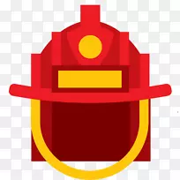 消防头盔图标-消防队员头盔
