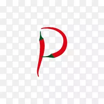 商标字体-花椒拼接字母p