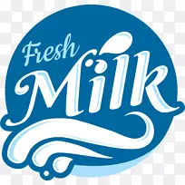 牛奶标志牛.蓝色牛奶标签