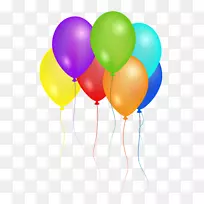 生日蛋糕祝气球剪辑艺术生日派对气球