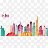 哈利法塔摩天大楼图-迪拜城市图