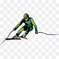 免费剪贴画-滑雪