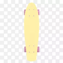 滑板黄色图案-滑板