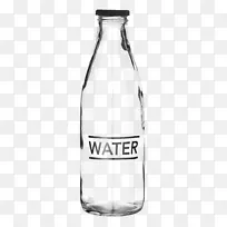 水瓶玻璃瓶装水瓶
