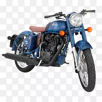 皇家恩菲尔德经典500摩托车恩菲尔德自行车公司。有限公司自行车-皇家恩菲尔德经典500中队蓝色摩托车