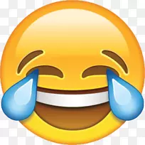 笑脸喜极而泣表情符号剪贴画哭表情PNG透明图像
