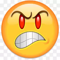 表情符号愤怒笑脸表情剪辑艺术-愤怒表情PNG透明