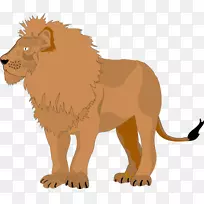 狮子剪贴画-动画狮子图片
