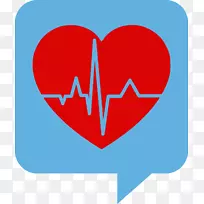 脉搏标志心脏剪贴画-智能心脏剪贴画