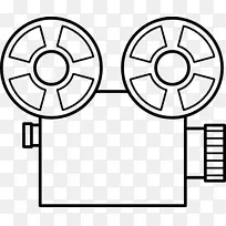 电影摄影机卷夹艺术放映机剪贴机部件
