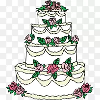 婚礼蛋糕生日蛋糕剪贴画免费婚礼蛋糕剪贴画