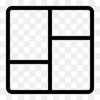 方形白区-拼贴PNG图像