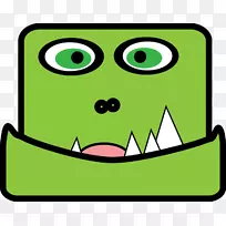 弗兰肯斯坦怪物饼干怪物剪辑艺术-刻薄的怪物剪贴画