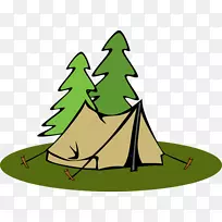 帐篷野营博客剪辑艺术-生存剪贴画