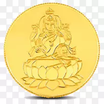 印度金币克拉通-拉克希米金币透明PNG