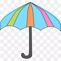 雨伞微软天蓝色图案-BLT剪贴画
