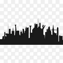 城市：天际线，未来剪贴画-未来派城市剪贴画