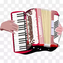 钢琴手风琴剪贴画-手风琴PNG透明图像