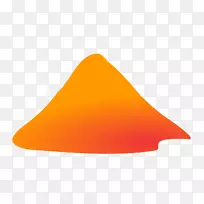线条三角形字体-火山PNG图