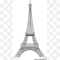 艾菲尔铁塔剪贴画-自制剪贴画