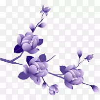 紫花丁香剪贴画-免费紫色剪贴画